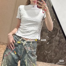 샤넬 25S 자카드 로고 니트 반팔 (정품급 해외배송)