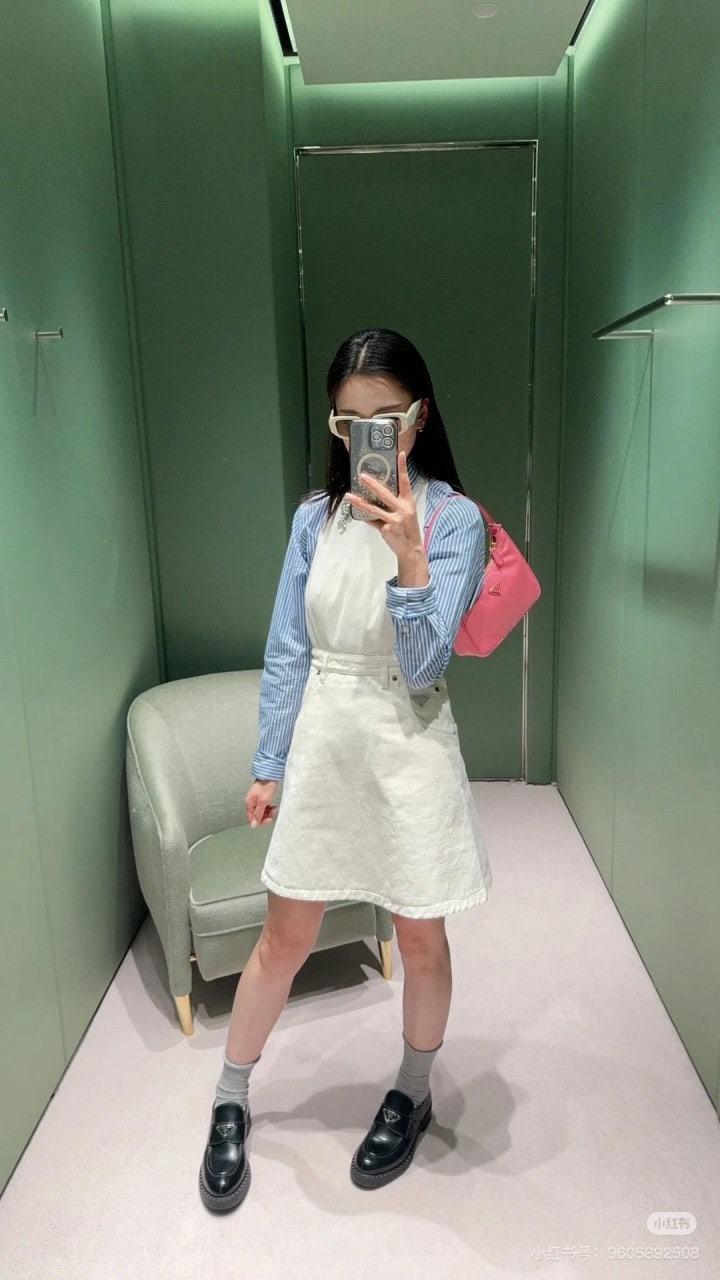 프라다 P 데님 홀터 드레스 (해외배송)