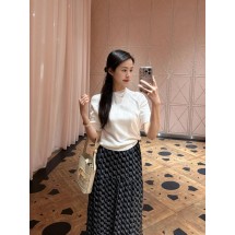 구찌 라운드넥 다이아몬드 격자 무늬 홀로우 니트 스웨터 (해외배송)