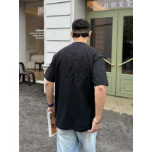 크롬하츠 크로스 진공 자수 반팔 티셔츠 (해외배송)