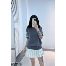 톰브라운 여성 니트 4줄 반팔 티셔츠 (해외배송)