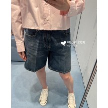 미우미우 여성용 패치 데님 반바지 (해외배송)