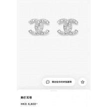 샤넬 25p 풀 다이아몬드 더블 C 이어링 (해외배송)