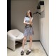 프라다 25SS 신상품 봄 여름 레터 프린트 라운드넥 반팔 티셔츠 (해외배송)