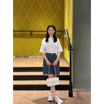 구찌 레터 패치 자수 컬러 매칭 라운드넥 반팔 티셔츠 (해외배송)