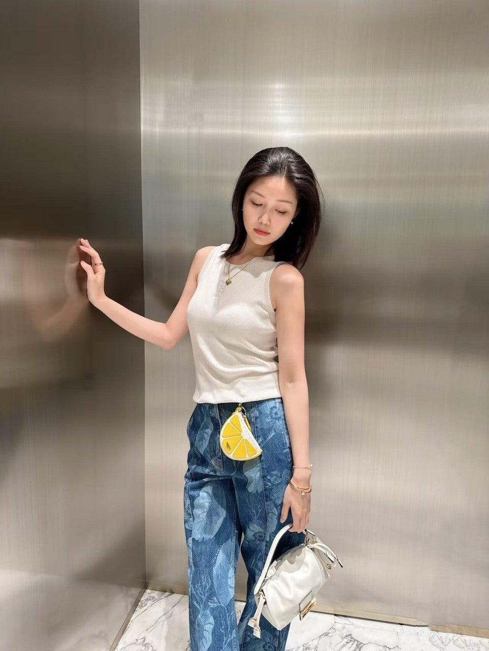 펜디 로고 인타르시아 슬림핏 나시 (해외배송)