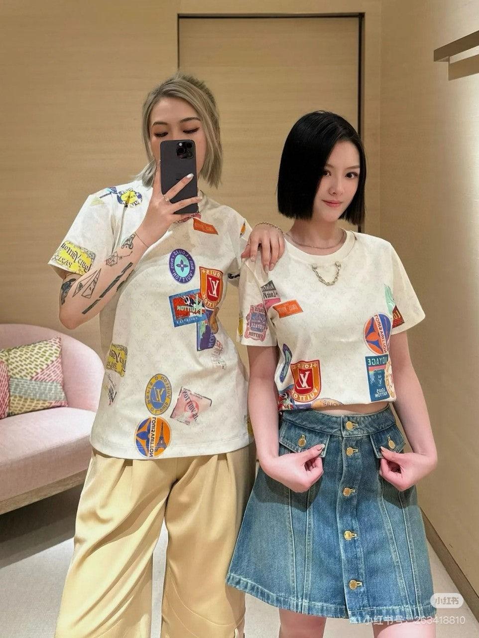 루이비통 레인보우 홀리데이 프린트 반팔 (정품급 해외배송)