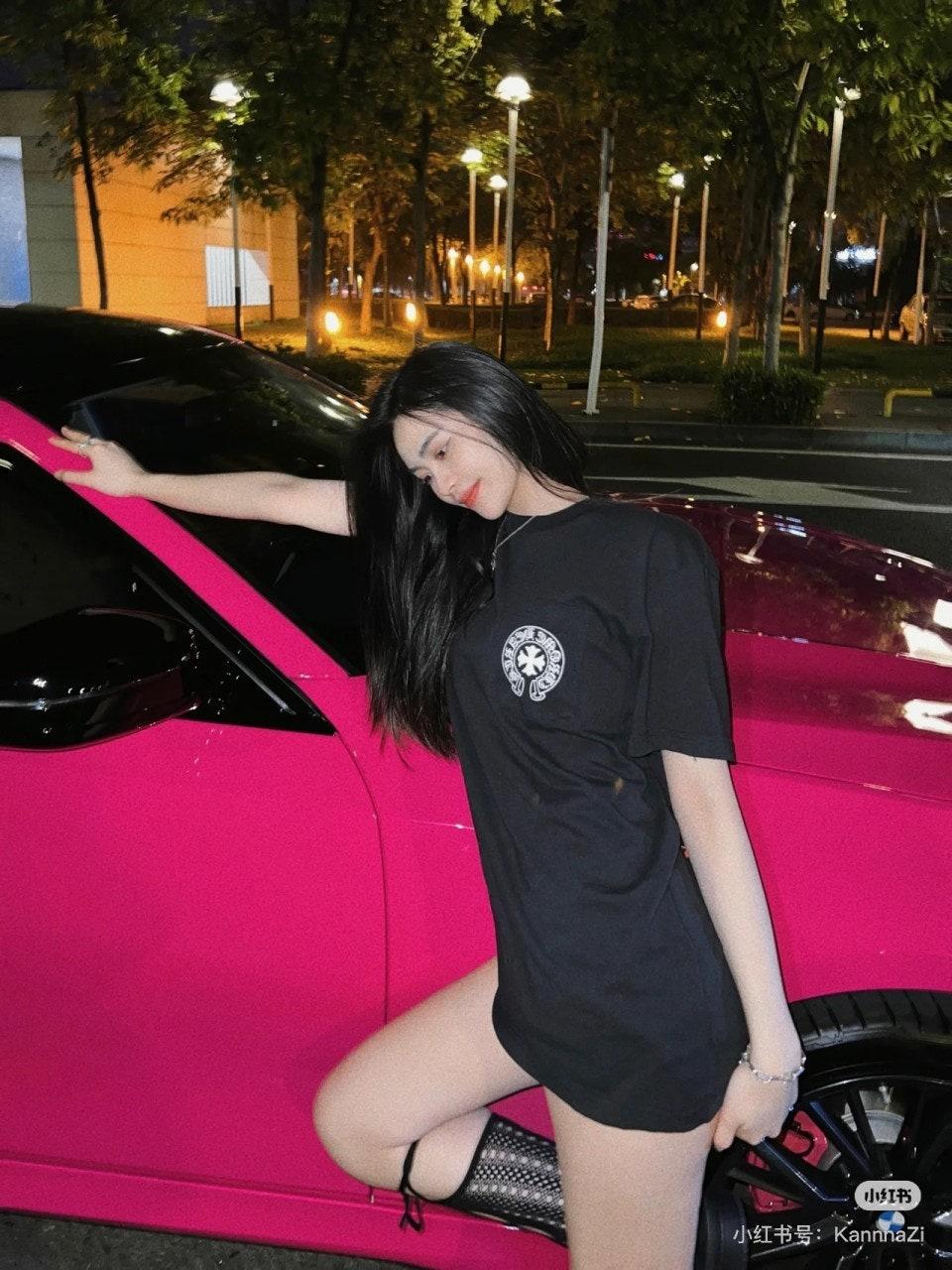 크롬하츠 포켓 호스슈 백 풀 프린트 반팔 (정품급 해외배송)