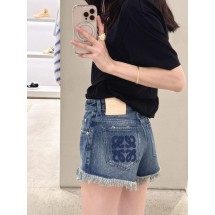 로에베  로우 엣지 워시드 캐주얼 데님 반바지 (해외배송)