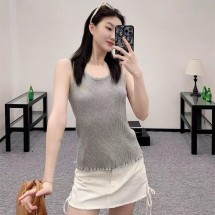 펜디 자수 문자 라펠 니트 나시 (해외배송)