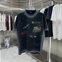 팬디 빈티지 페인팅 그래피티 로고 반팔 (국내배송)
