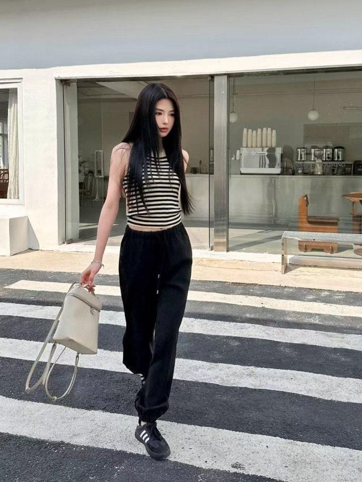 프라다 뒷포인트 밴딩팬츠 (국내배송)