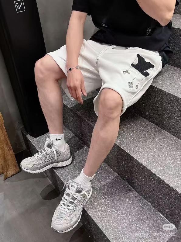 루이비통 클래식 자수 레터 반바지 (해외배송)