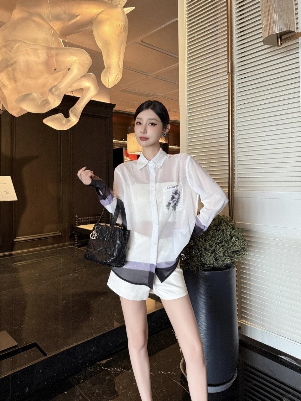 디올 프린트  셔츠 (해외배송)