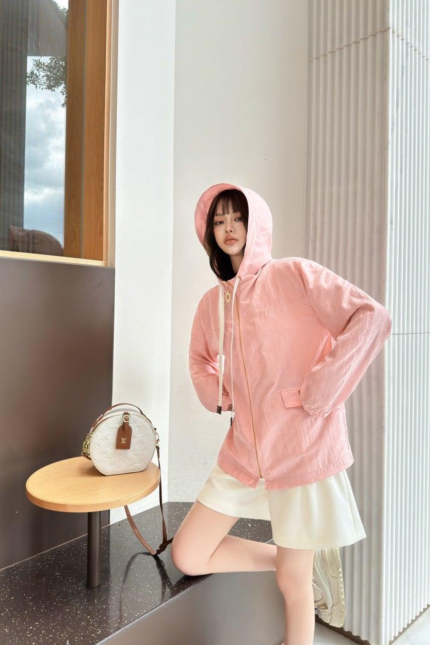 루이비통  모노그램 후드 핑크 재킷 (해외배송)