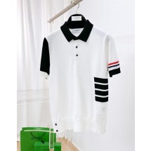 톰브라운 언발배색 PK니트반팔 (국내배송)