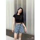 루이비통 25SS 체커보드 데님 반바지 (정품급 해외배송)