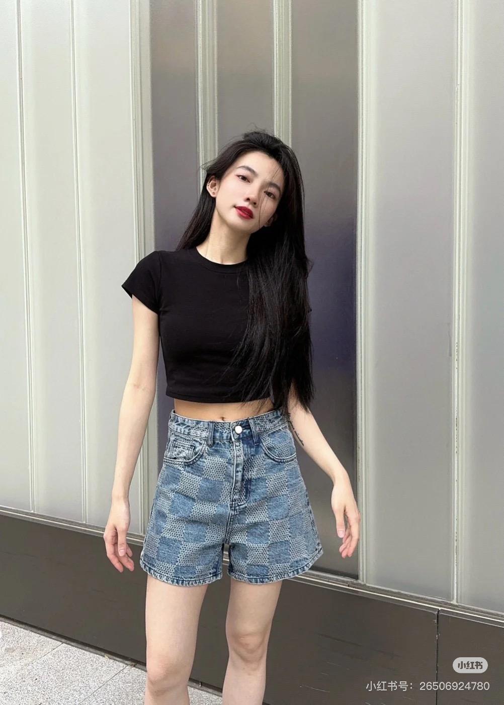 루이비통 25SS 체커보드 데님 반바지 (정품급 해외배송)