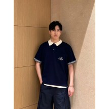 디올 CD 25SS 은방울꽃 자수 코튼 저지 폴로 반팔 (정품급 해외배송)