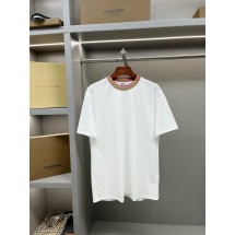 버버리 레터 칼라 장식 라운드넥 니트 반팔 (해외배송)