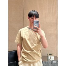 버버리 체크 칼라 장식 라운드넥 니트 반팔 (해외배송)