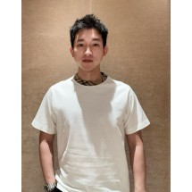 버버리 체크 칼라 장식 라운드넥 니트 반팔 (해외배송)