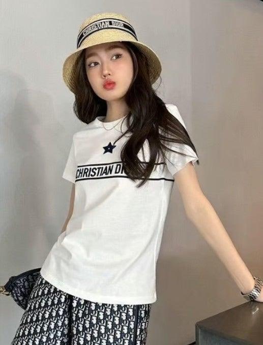 디올 스타 코튼 티셔츠  (국내배송)