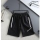 발렌시아가 배색 라인 레터링 반바지 (국내배송)