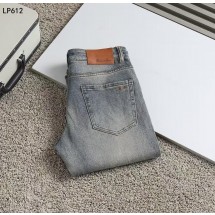 로로피아나 신상 레터링 자수로고 데님진 (국내배송)
