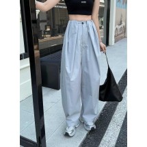 로에베  빽패치 핀턱 와이드 팬츠 (국내배송)