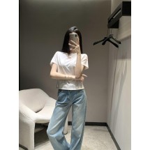 디올 라운드넥 플라잉 슬리브 반팔 (해외배송)