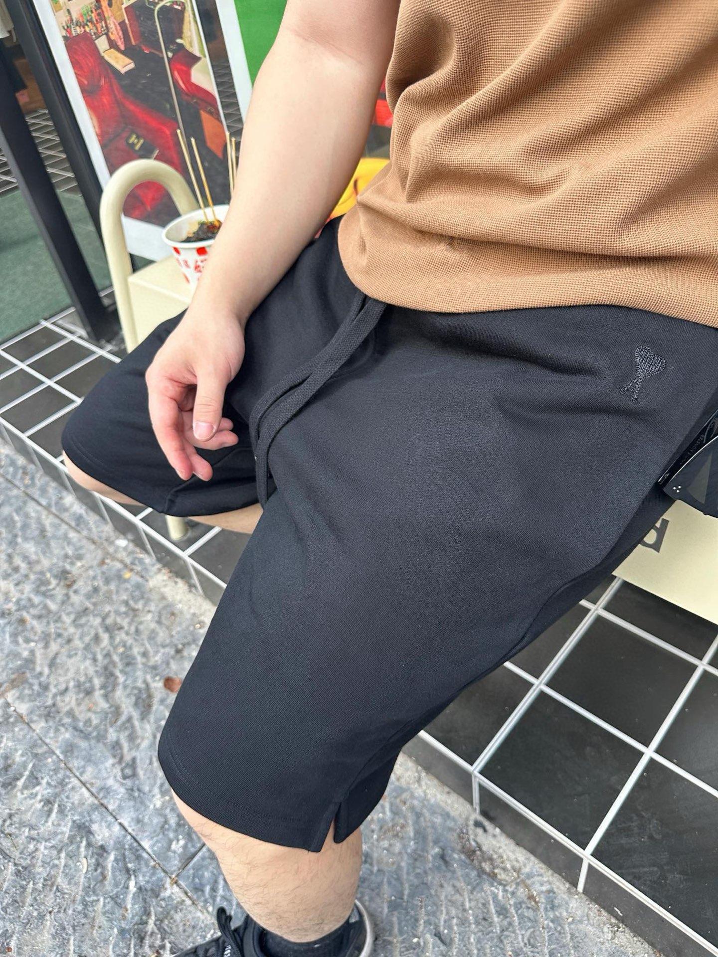 아미 러브 자수 반바지 (해외배송)