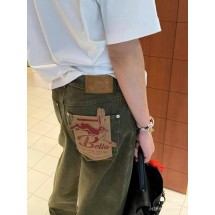 보테가베네타  올리브 그린 데님 청바지 (해외배송)