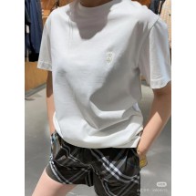 버버리 자수 쉴드 배지 코튼 반팔  (해외배송)