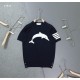 톰브라운 돌핀 인타르시아 라운드 반팔 니트 (국내배송)