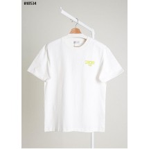 디올 자수 로고 화이트 코튼 저지 티셔츠 (국내배송)