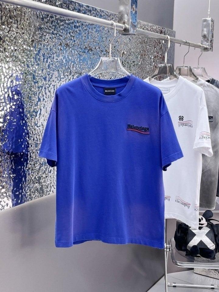 발렌시아가 BALENCIAGA 워싱 피그먼트 자수 반팔 (국내배송)