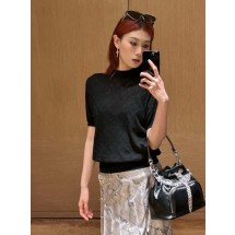 루이비통 25SS 여성용 할로우 다이아몬드 니트 반팔 (정품급 해외배송)