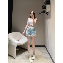 알렉산더왕 페이크 투피스 레이스 안감 립드 쇼츠 (해외배송)