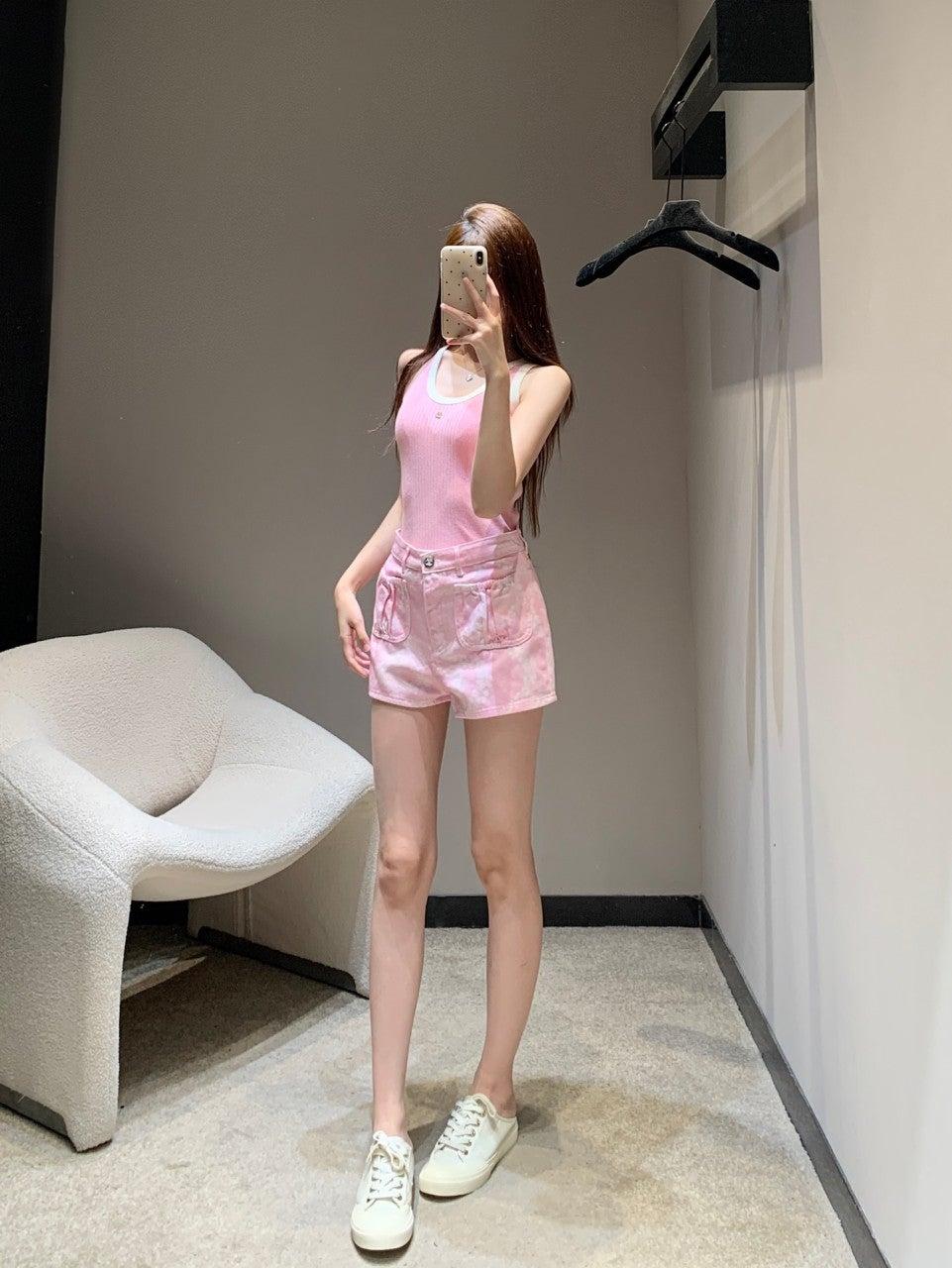 샤넬 코코 비치 시리즈 데님 반바지 (해외배송)