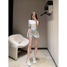 샤넬 코코 비치 시리즈 데님 반바지 (해외배송)