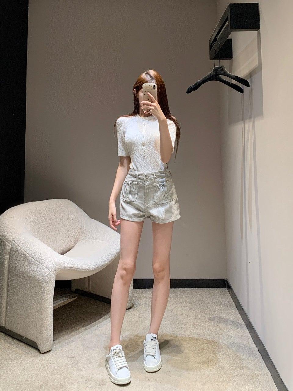샤넬 코코 비치 시리즈 데님 반바지 (해외배송)