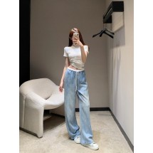 발렌티노 컨트라스트 웨이스트 워싱 캐주얼 청바지 (해외배송)