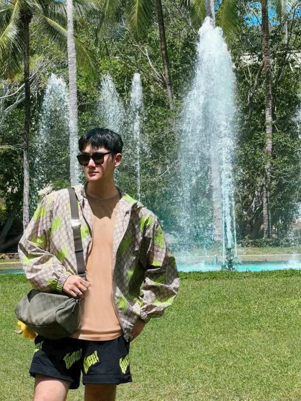 루이비통 프린트 플레인 포플린 지퍼 재킷 (해외배송)