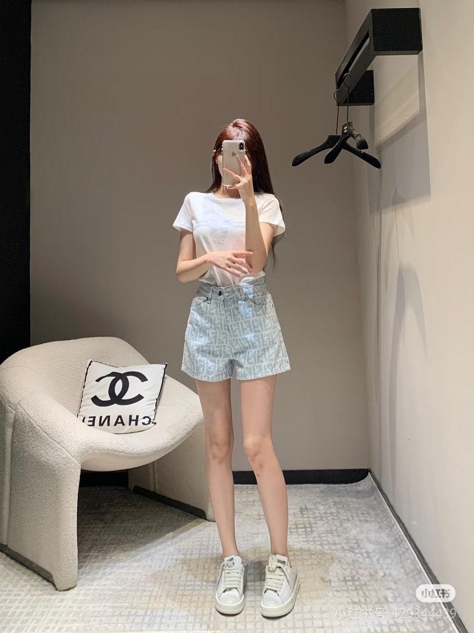 펜디 더블 FF 자카드 풀 프린트 모노그램 쇼츠 (해외배송)