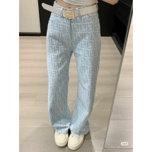펜디 더블 FF 자카드 풀 프린트 데님 팬츠 (해외배송)