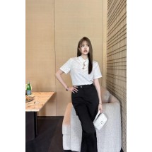 루이비통 디자인 자카드 반팔 (해외배송)