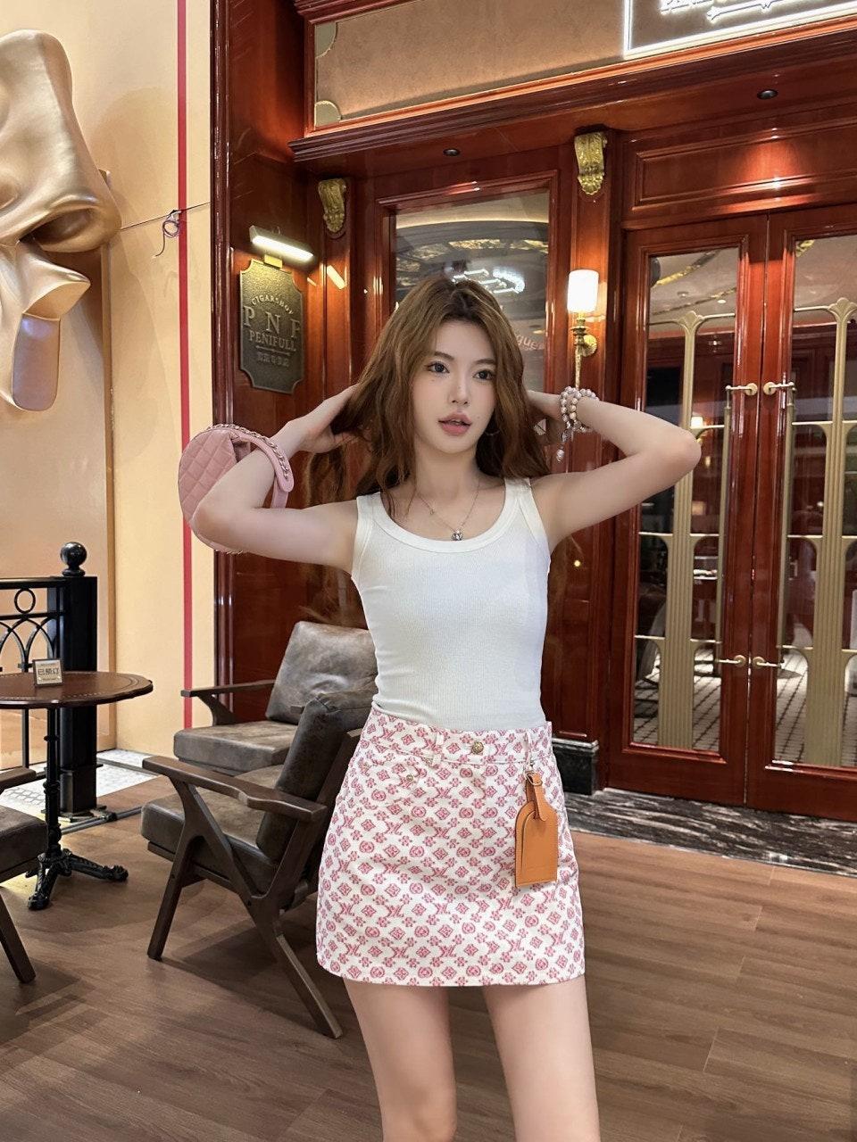 루이비통 데님 스커트 (해외배송)