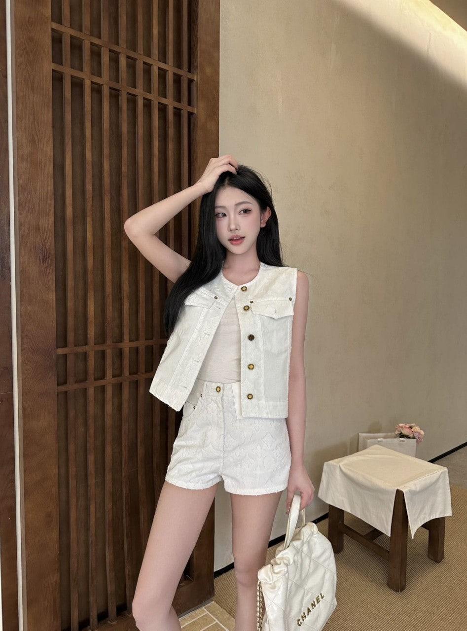 루이비통 자카드 데님 베스트 (해외배송)