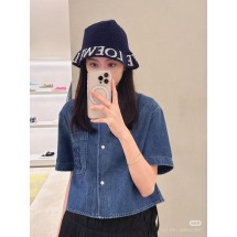 로에베 반팔 데님 셔츠 (해외배송)